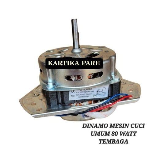 Dinamo motor pengering spin Mesin cuci Umum multi universal Tembaga as10 10mm 80 Watt 80w SSF XTD-80